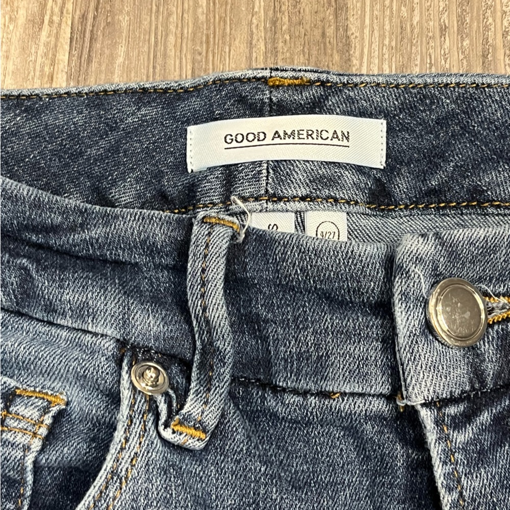 Good American Women's Skinny Jeans in Medium Blue Denim